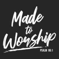 Christian Worship Leader Faith & Praise Psalm Verse Gift T Shirt Ladies Fitted T-shirt | Artistshot