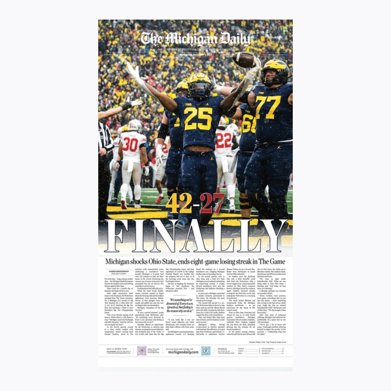 The Michigan Daily Front Cover  Gift T-shirt | Artistshot