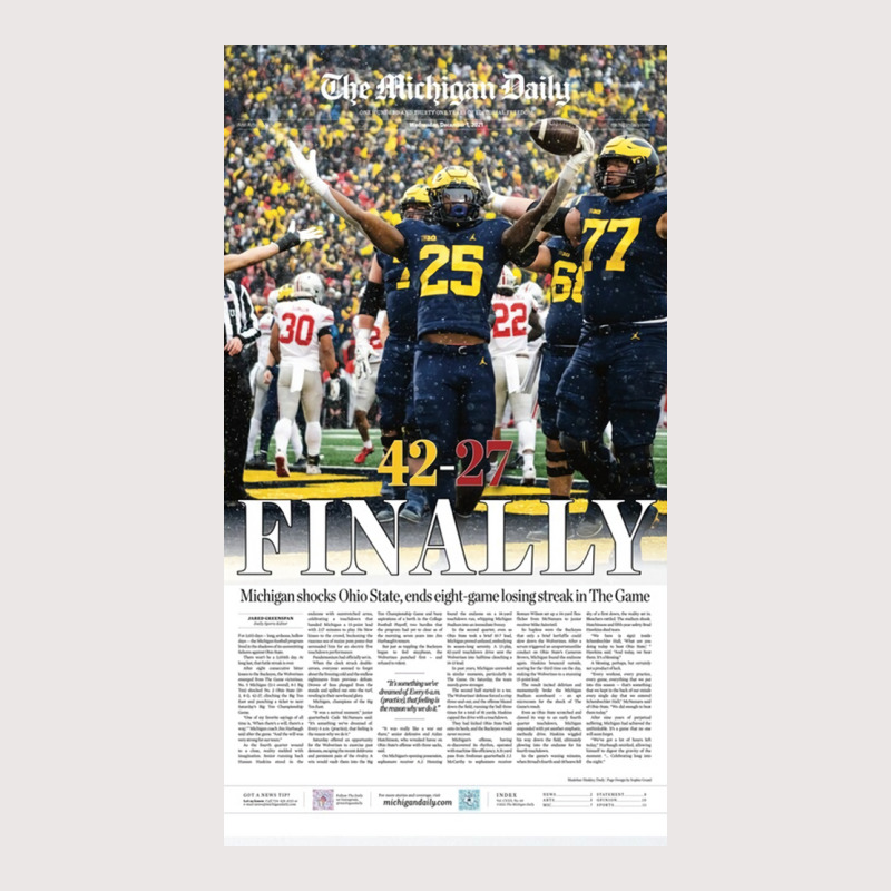 The Michigan Daily Front Cover  Gift Pocket T-shirt | Artistshot