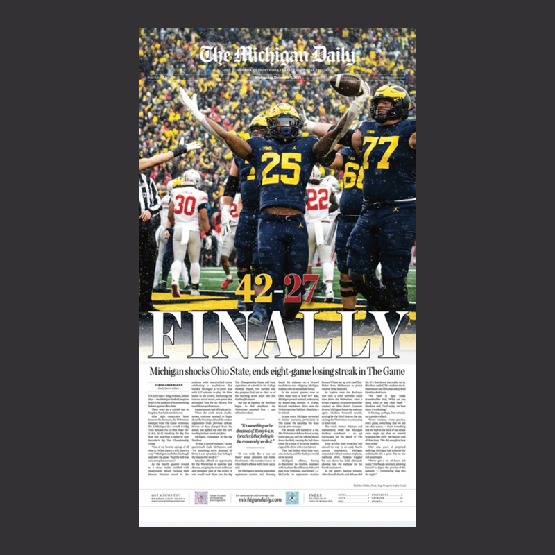 The Michigan Daily Front Cover  Gift Vintage Short | Artistshot