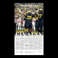 The Michigan Daily Front Cover  Gift Fleece Short | Artistshot