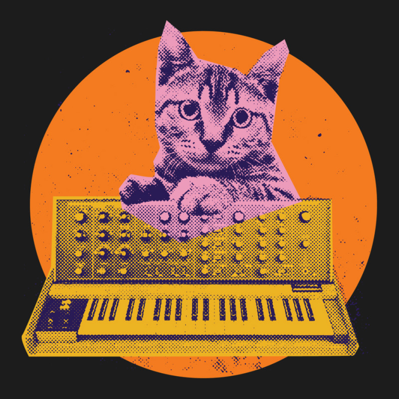 Cool Cat Synthesizer Music Producer Design Hoodie & Jogger Set | Artistshot