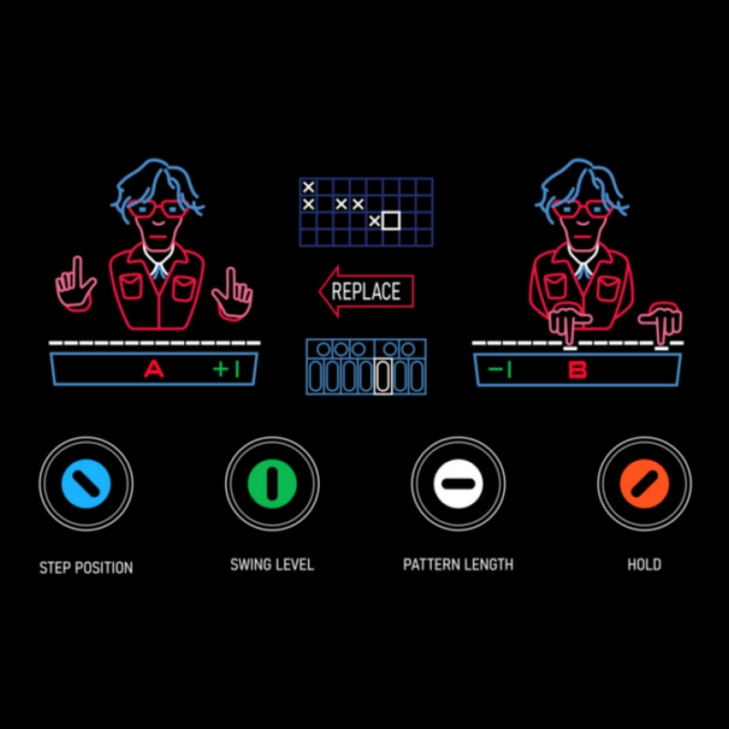 Op1 Synthesizer Screen Sequencer Men's 3/4 Sleeve Pajama Set | Artistshot