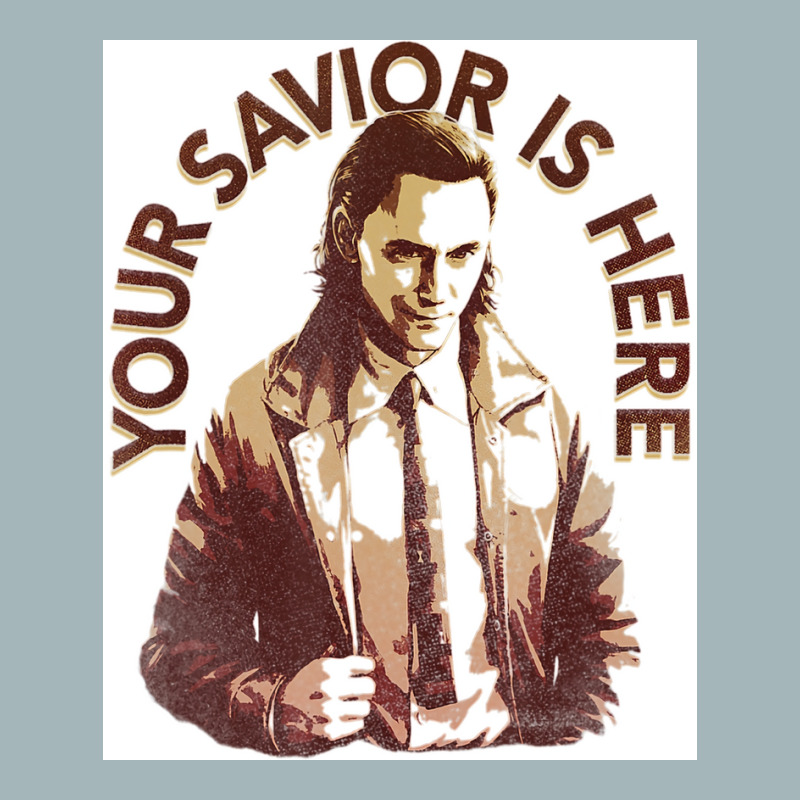 Your Savior Is Here Faded Portrait Poster Quote Unisex Sherpa-lined Denim Jacket | Artistshot