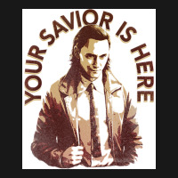 Your Savior Is Here Faded Portrait Poster Quote Flannel Shirt | Artistshot