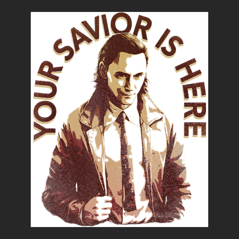 Your Savior Is Here Faded Portrait Poster Quote Men's T-shirt Pajama Set | Artistshot