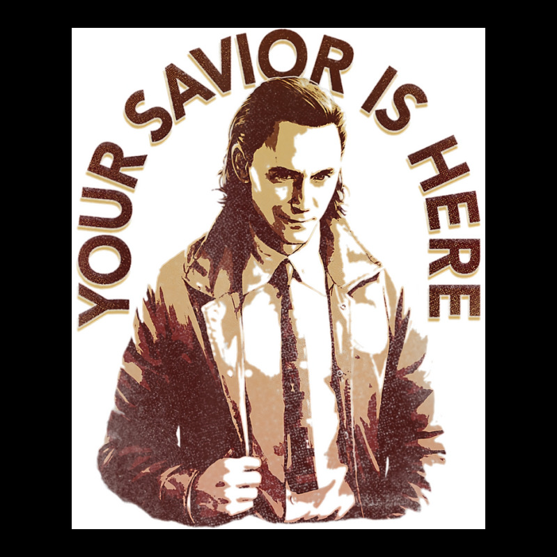 Your Savior Is Here Faded Portrait Poster Quote Lightweight Hoodie | Artistshot