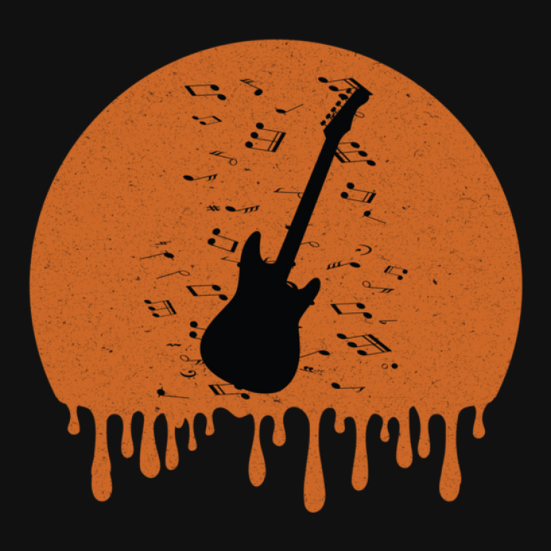 Retro Bass Guitar Dripping Tote Bags | Artistshot