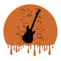 Retro Bass Guitar Dripping Sticker | Artistshot