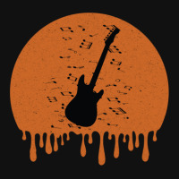 Retro Bass Guitar Dripping Rectangle Patch | Artistshot