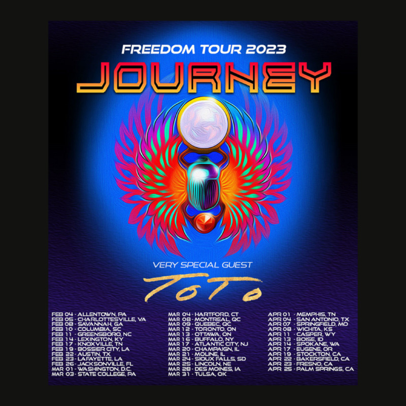 Jrny Freedom Tour 2023 With Locations Ang Dates Classic Scorecard Crop Tee by AnthonyNone | Artistshot