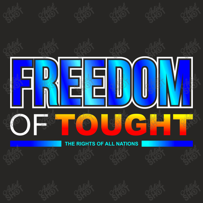 Freedom Of Tought The Right Of All Nations Ladies Fitted T-Shirt by WawanRidwan | Artistshot