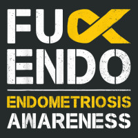 Fuck Endo Endometriosis Awareness Month Endo Support Ribbon T Shirt Women's Triblend Scoop T-shirt | Artistshot