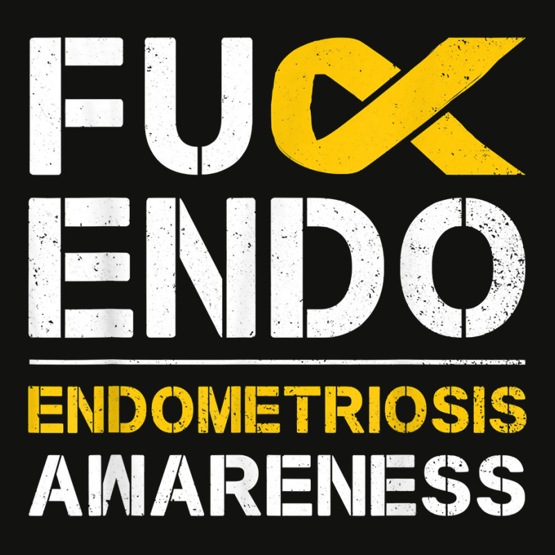 Fuck Endo Endometriosis Awareness Month Endo Support Ribbon T Shirt Scorecard Crop Tee by tamkyfashions | Artistshot