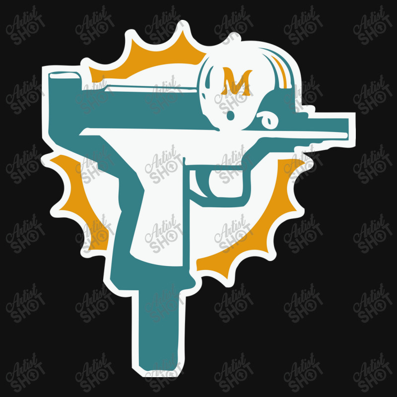 Miami Gun Dolphin Graphic T-shirt | Artistshot