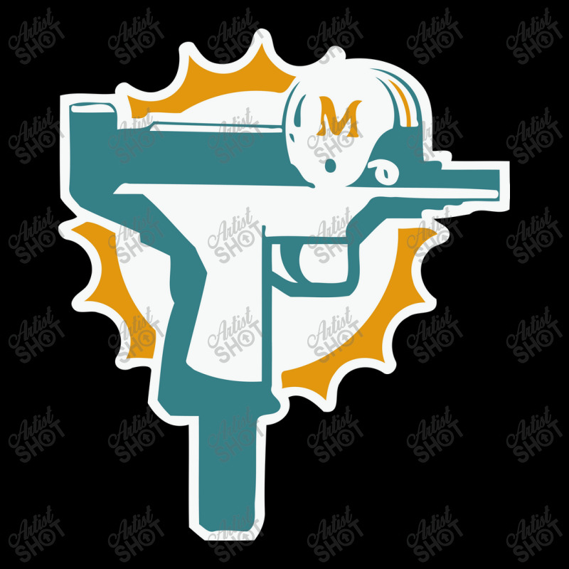 Miami Gun Dolphin Zipper Hoodie | Artistshot