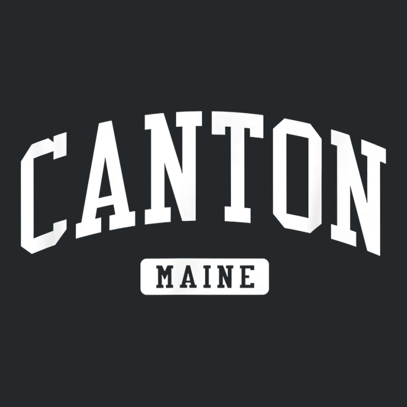 Canton Maine Me Vintage Athletic Sports Design T Shirt Crewneck Sweatshirt | Artistshot