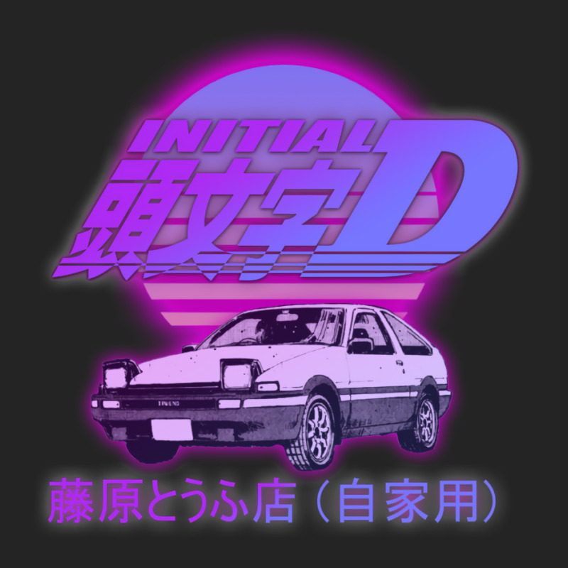 Initial D Ae86 Retro Synthwave 3/4 Sleeve Shirt by pernerdhiwary | Artistshot