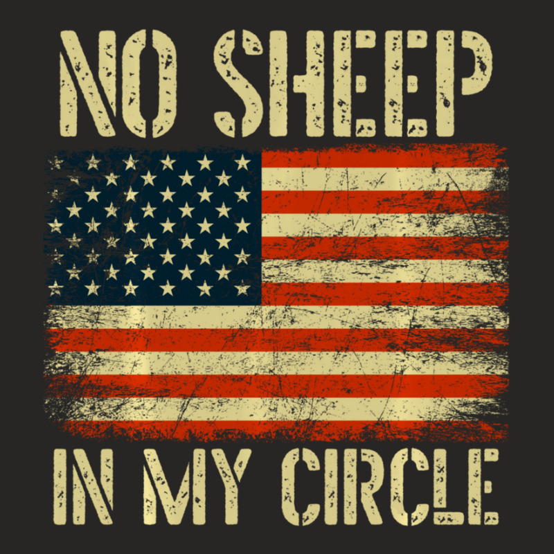 Hot Trend No Sheep In My Circle Patriotic American Flag Ladies Fitted T-Shirt by degreesgunner | Artistshot