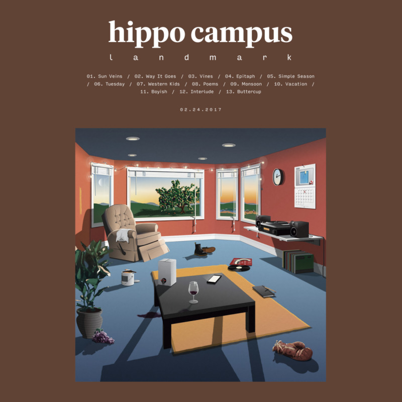 Hippo Campus   Landmark (2017) Music Album Cover Poster T-shirt | Artistshot