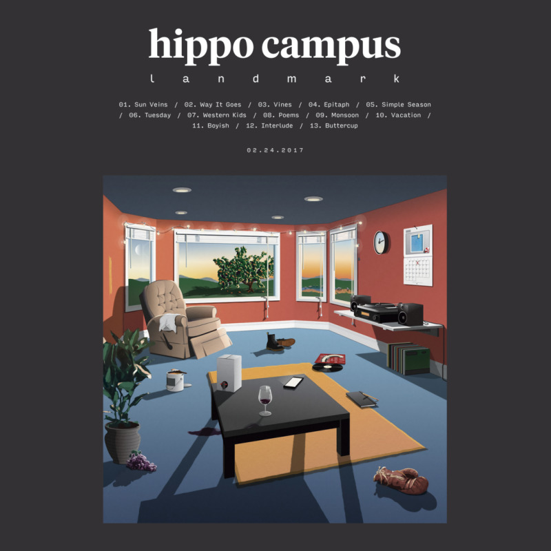 Hippo Campus   Landmark (2017) Music Album Cover Poster Vintage Hoodie | Artistshot