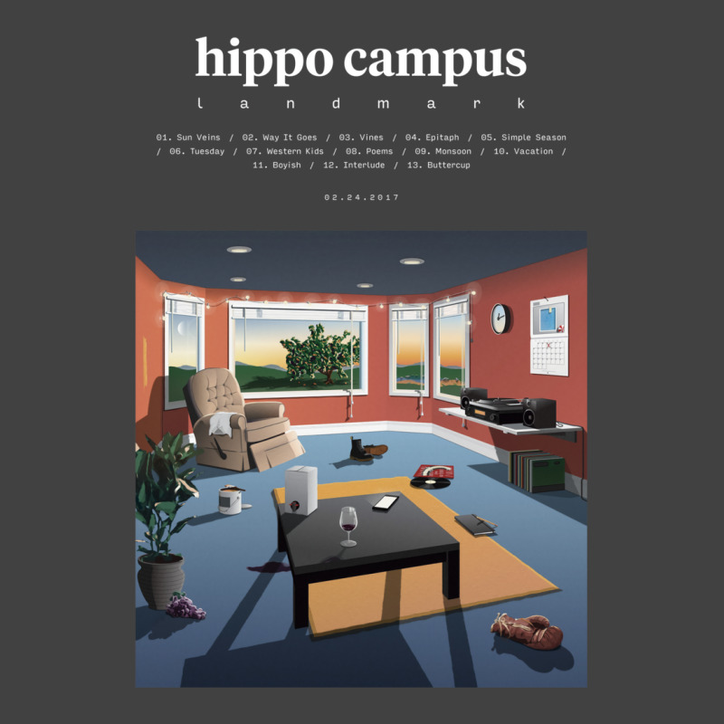 Hippo Campus   Landmark (2017) Music Album Cover Poster Vintage T-shirt | Artistshot