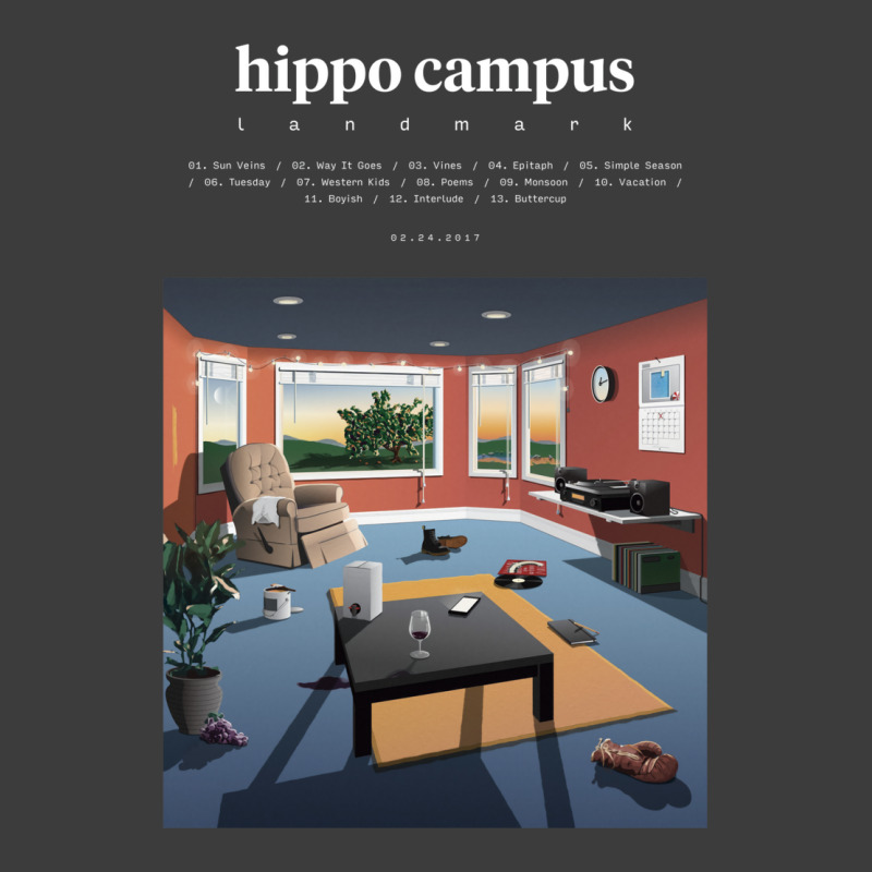 Hippo Campus   Landmark (2017) Music Album Cover Poster Men's Polo Shirt | Artistshot