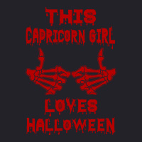 Halloween 2019 This Capricorn Girl Loves Halloween Unisex Sherpa-lined Denim Jacket | Artistshot