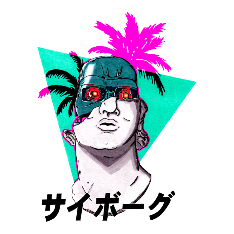 Greek Bust Cyborg Vaporwave V-Neck Tee by camojafurxhiv | Artistshot