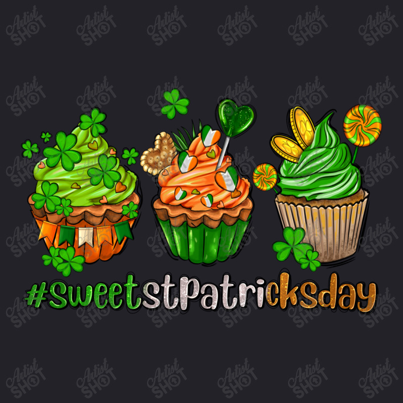 Sweet St Patricks Day Cupcake Unisex Sherpa-lined Denim Jacket | Artistshot