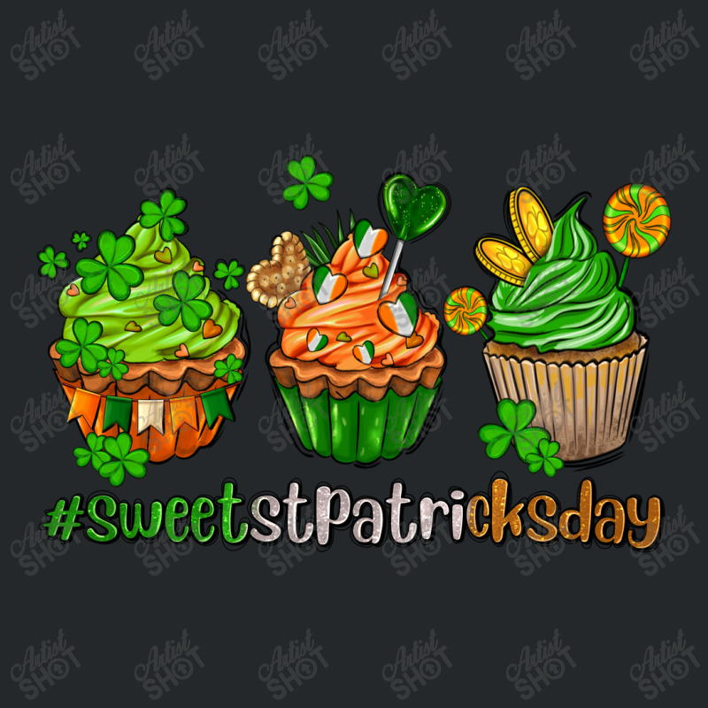 Sweet St Patricks Day Cupcake Crewneck Sweatshirt | Artistshot