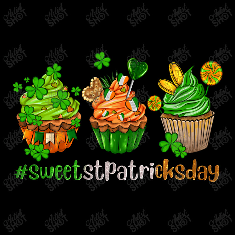 Sweet St Patricks Day Cupcake Men's Long Sleeve Pajama Set | Artistshot