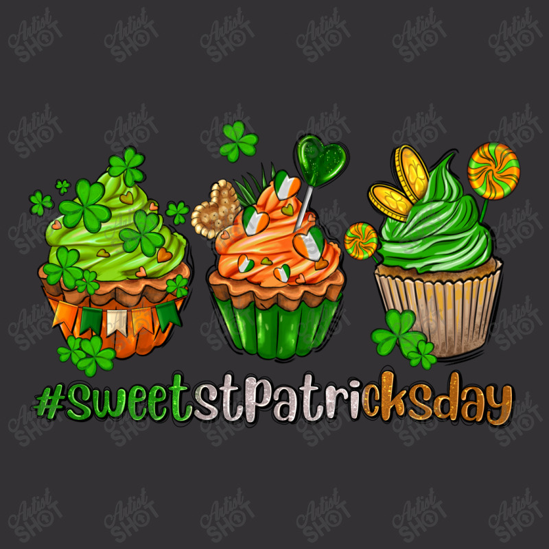 Sweet St Patricks Day Cupcake Vintage Hoodie | Artistshot