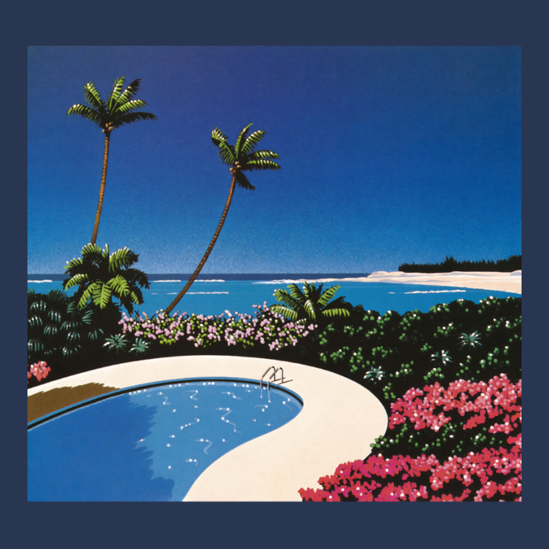 Hiroshi Nagai Art Print Poster Vaporwave Aesthetic Wallpaper Men Denim Jacket | Artistshot