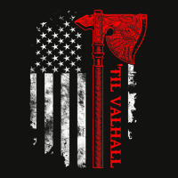 Trending American Viking Axe Flag Scorecard Crop Tee | Artistshot