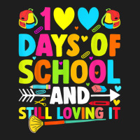 Cute 100 Days Of School And Still Loving It Hearts 100th Day T Shirt Classic T-shirt | Artistshot