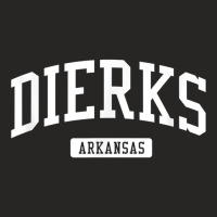 Dierks Arkansas Ar Vintage Athletic Sports Design T Shirt Ladies Fitted T-shirt | Artistshot