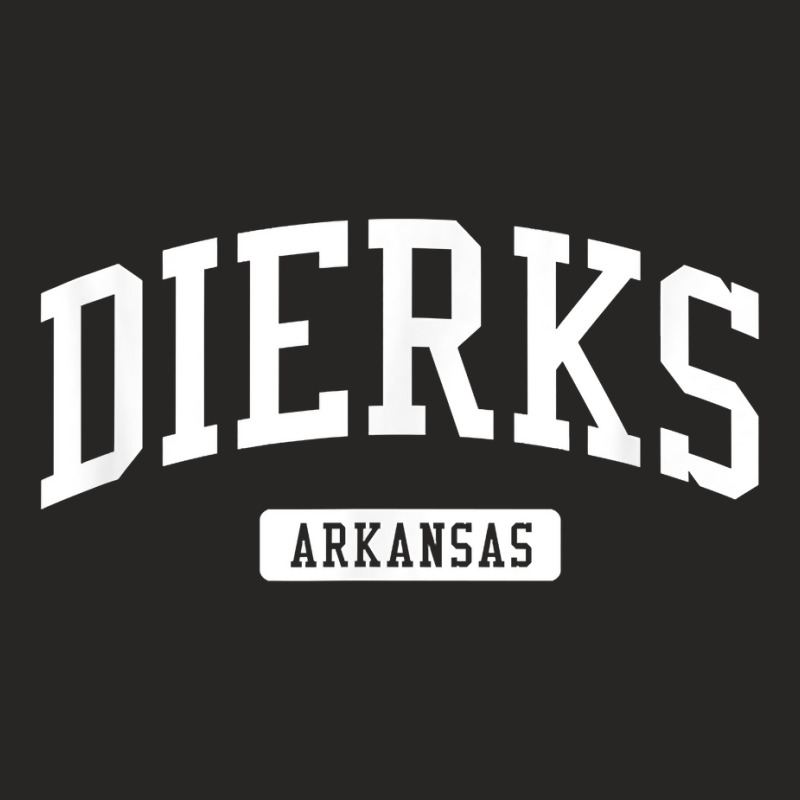 Dierks Arkansas Ar Vintage Athletic Sports Design T Shirt Ladies Fitted T-Shirt by katheleenweb0 | Artistshot