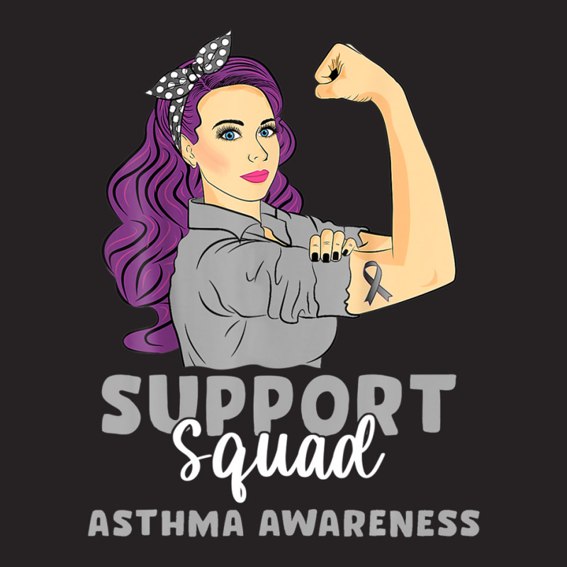 Support Squad Grey Warrior Asthma Awareness Women Vintage Cap | Artistshot