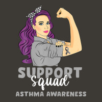 Support Squad Grey Warrior Asthma Awareness Women Bucket Hat | Artistshot