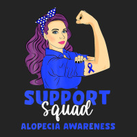 Support Squad Blue Warrior Alopecia Awareness Women 3/4 Sleeve Shirt | Artistshot