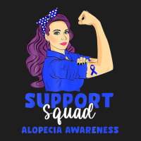 Support Squad Blue Warrior Alopecia Awareness Women Classic T-shirt | Artistshot