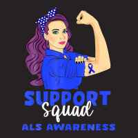 Support Squad Blue Warrior Als Awareness Women Vintage Cap | Artistshot