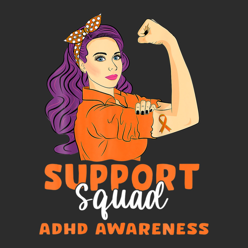 Support Squad Orange Warrior Adhd Awareness Women Exclusive T-shirt | Artistshot