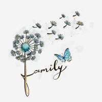 Family Dandelion Flowers Butterfly Vintage Style Men Women T Shirt Graphic Youth T-shirt | Artistshot