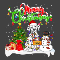 Dalmatian Dog Xmas Lighting Matching Santa Dalmatian Dog Wearing Chris Vintage T-shirt | Artistshot