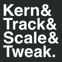 Funny Graphic Designer Design  Kern & Track & Scale & Tweak T Shirt Women's Triblend Scoop T-shirt | Artistshot