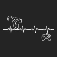 Gamer Cat Heartbeat For Casual Gamer Who Loves Funny Cats T Shirt 3/4 Sleeve Shirt | Artistshot