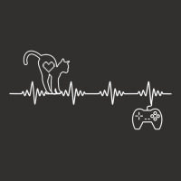 Gamer Cat Heartbeat For Casual Gamer Who Loves Funny Cats T Shirt Champion Hoodie | Artistshot