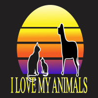 Animals Cat And Dog T-shirt | Artistshot